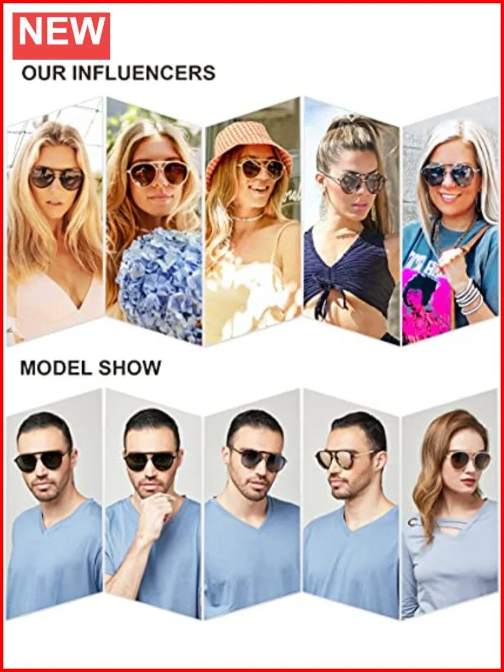 Retro Aviator Polarized Sunglasses for Women Men Double Bridge Shades